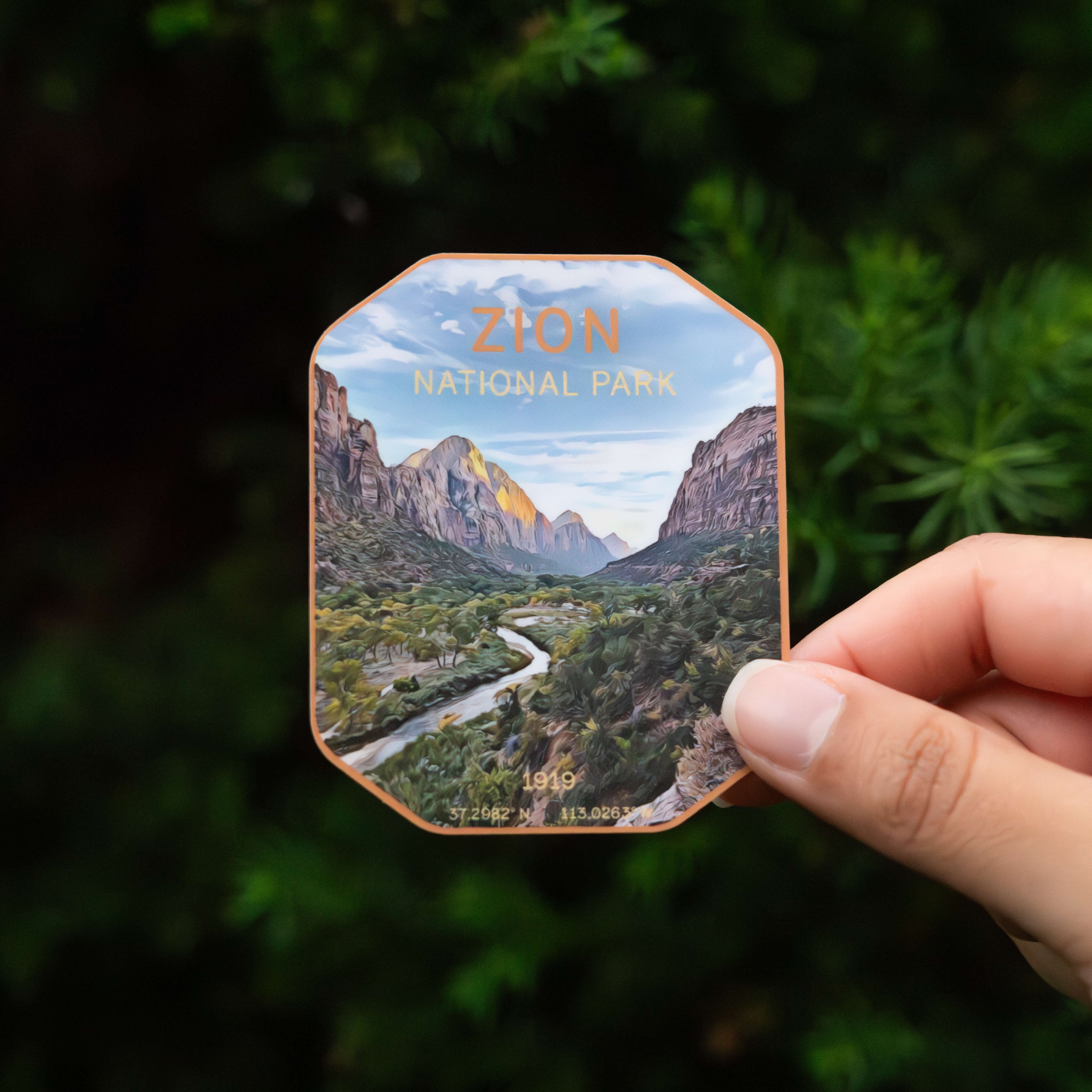 Zion National Park Sticker