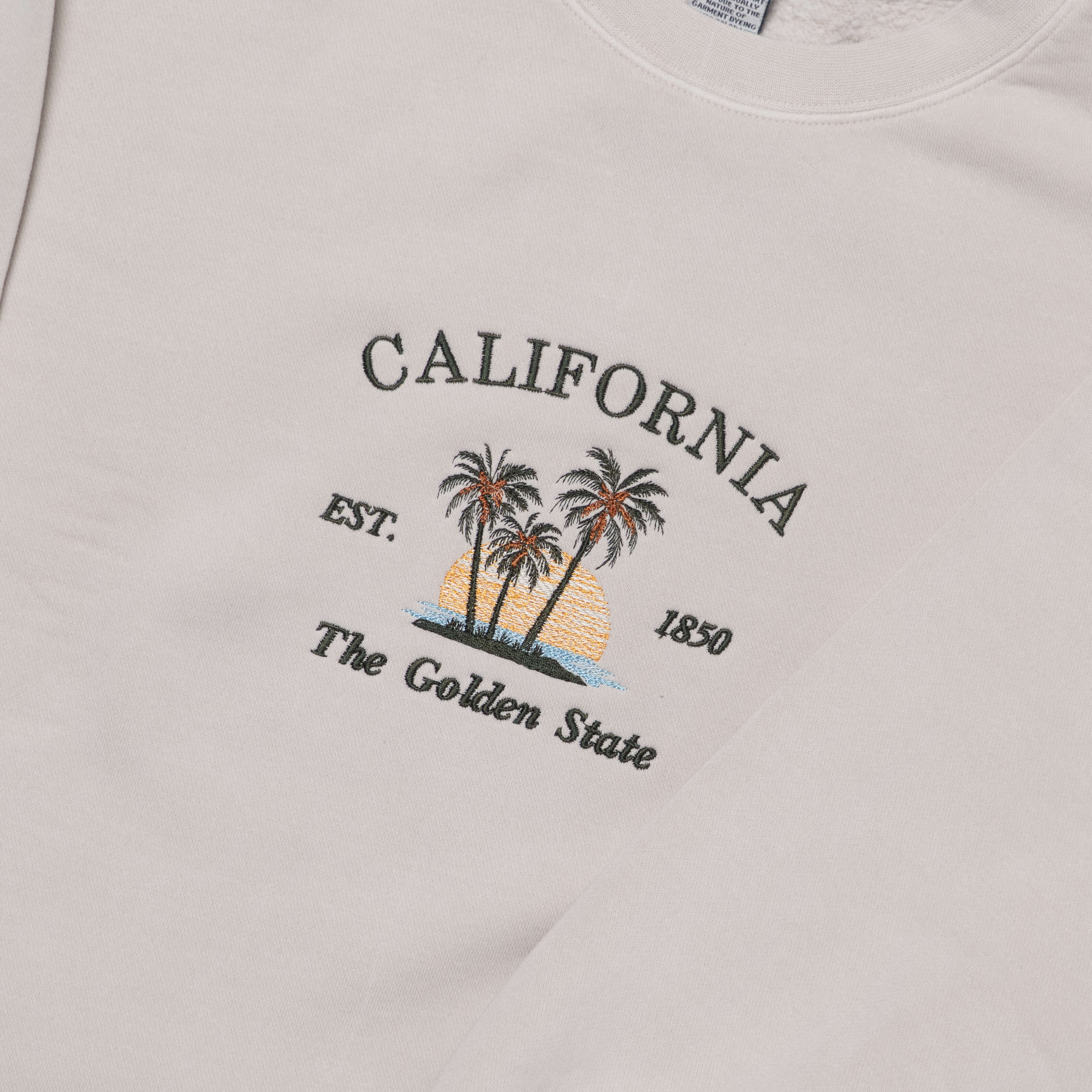 California Embroidered Crewneck
