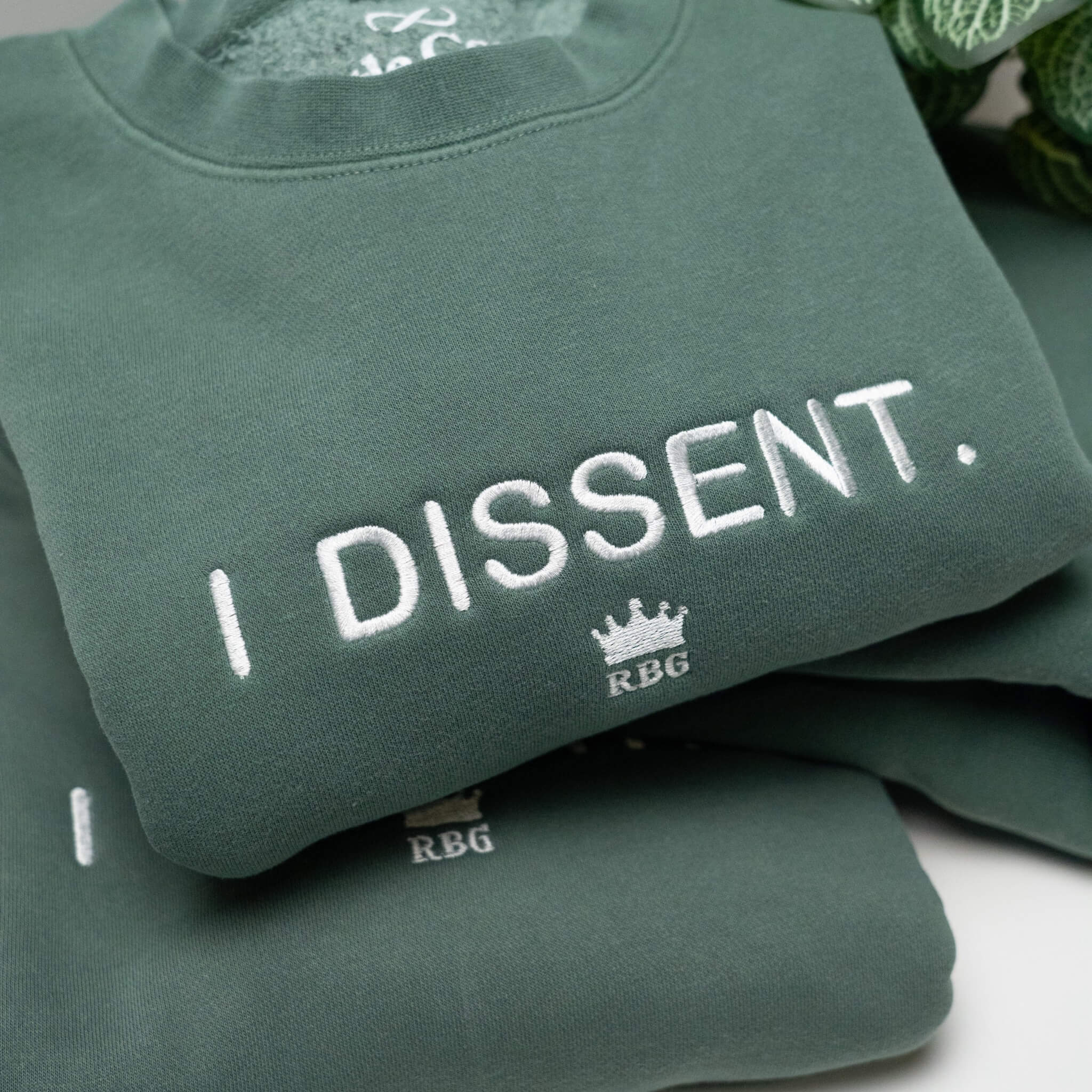 I Dissent Embroidered Crewneck