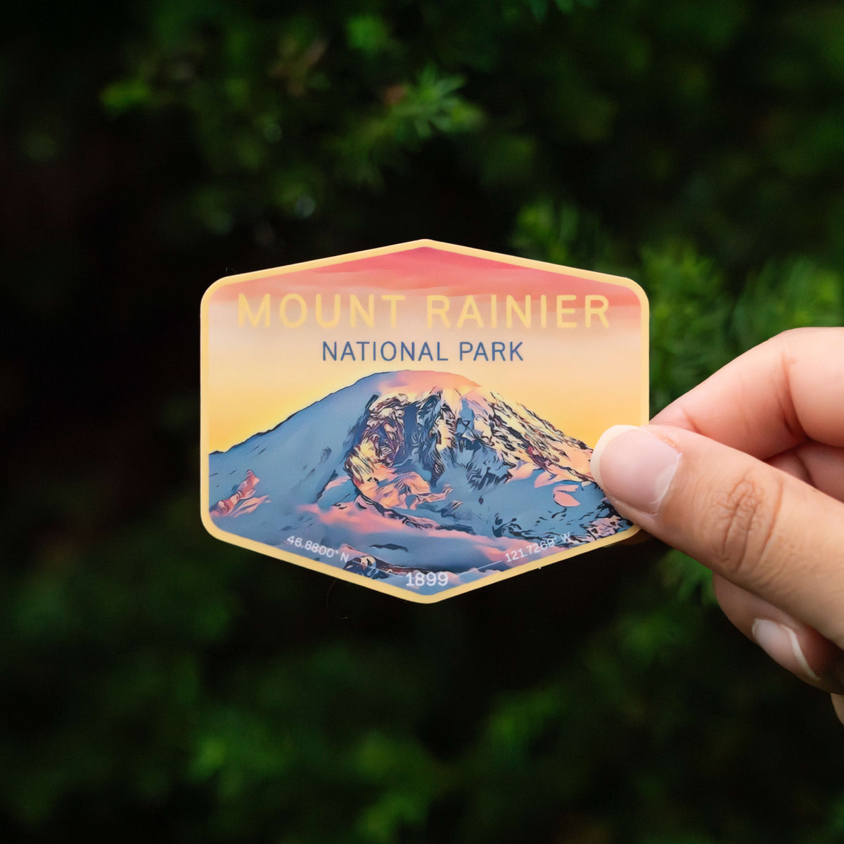 Mount Rainier National Park Sticker