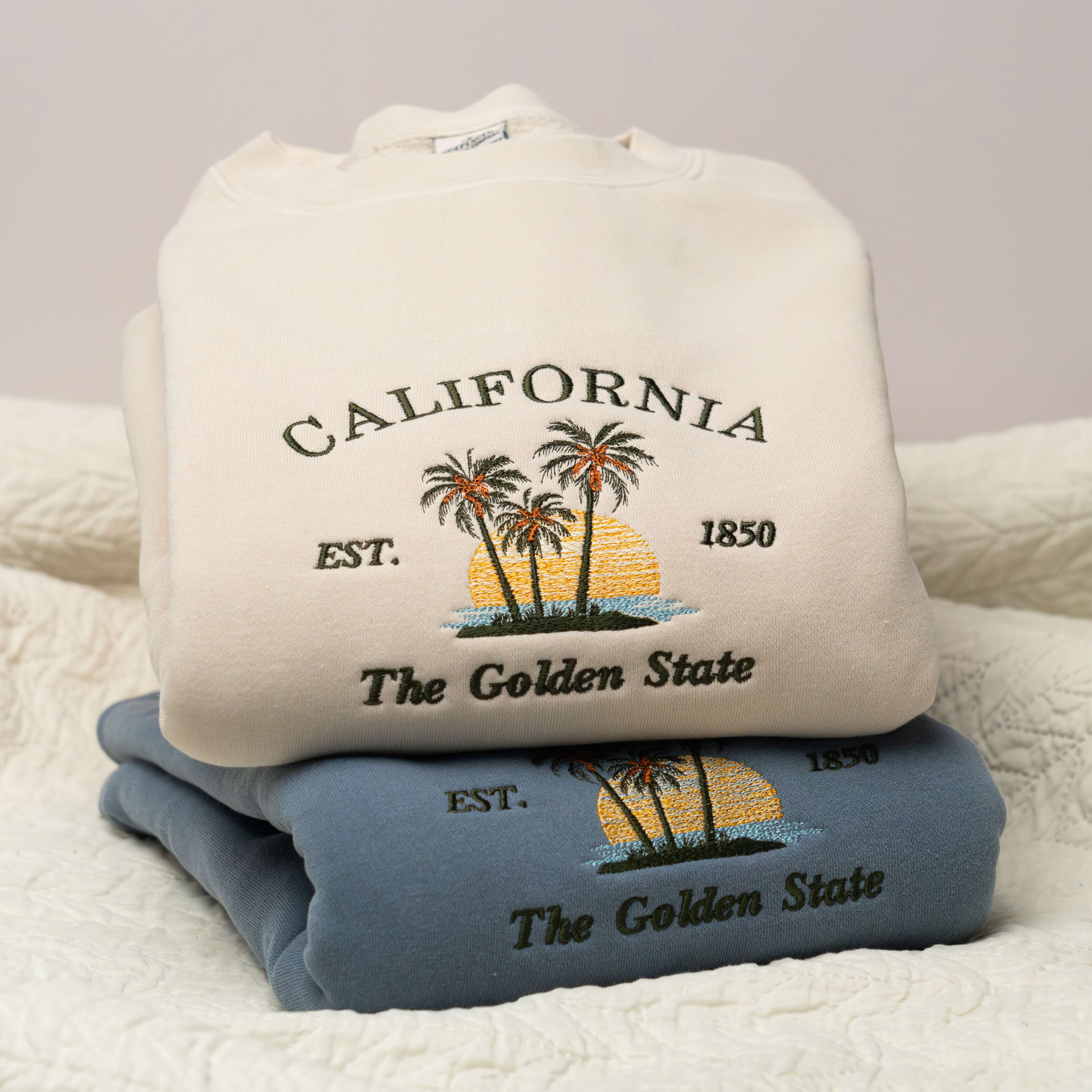 California Embroidered Crewneck