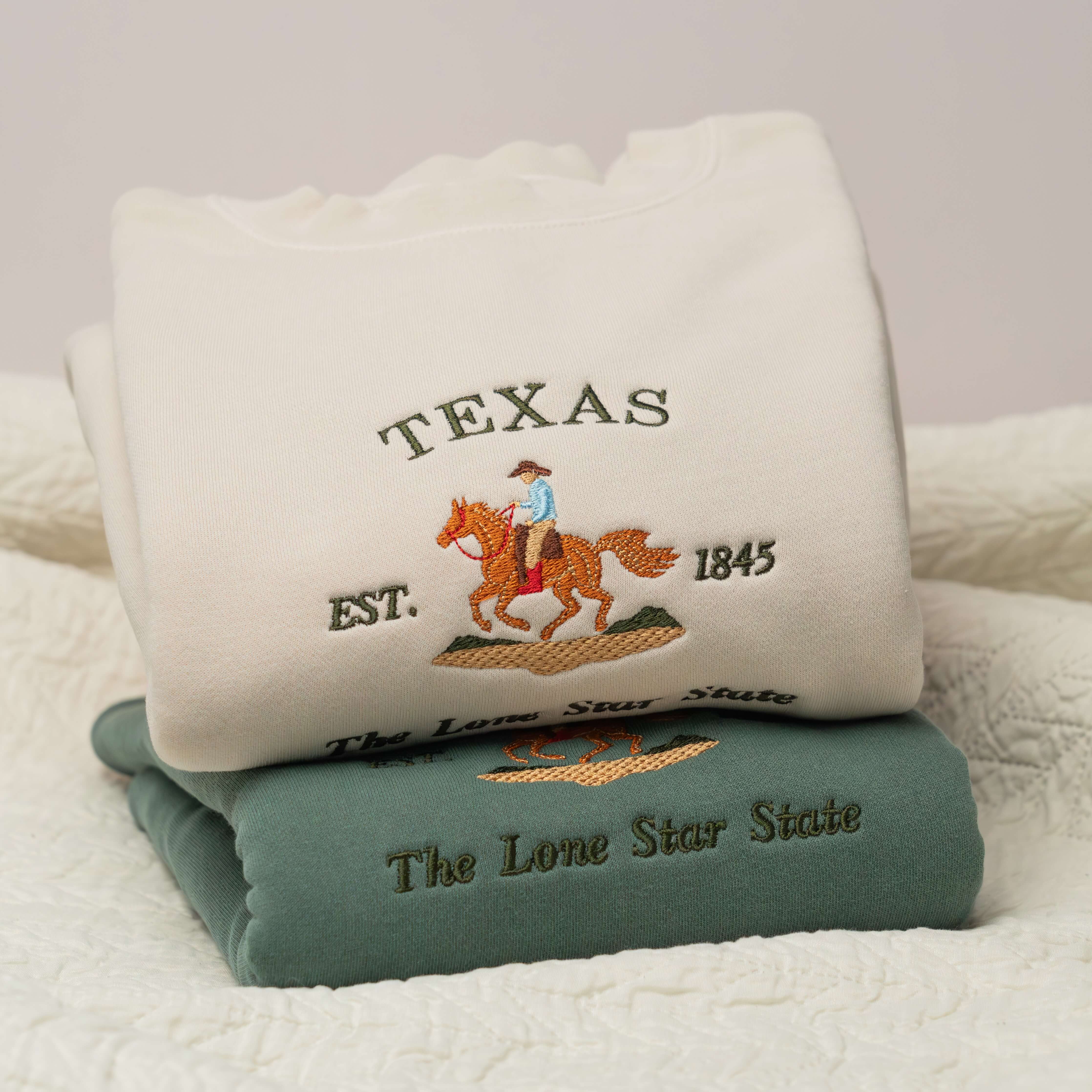 Texas Embroidered Crewneck