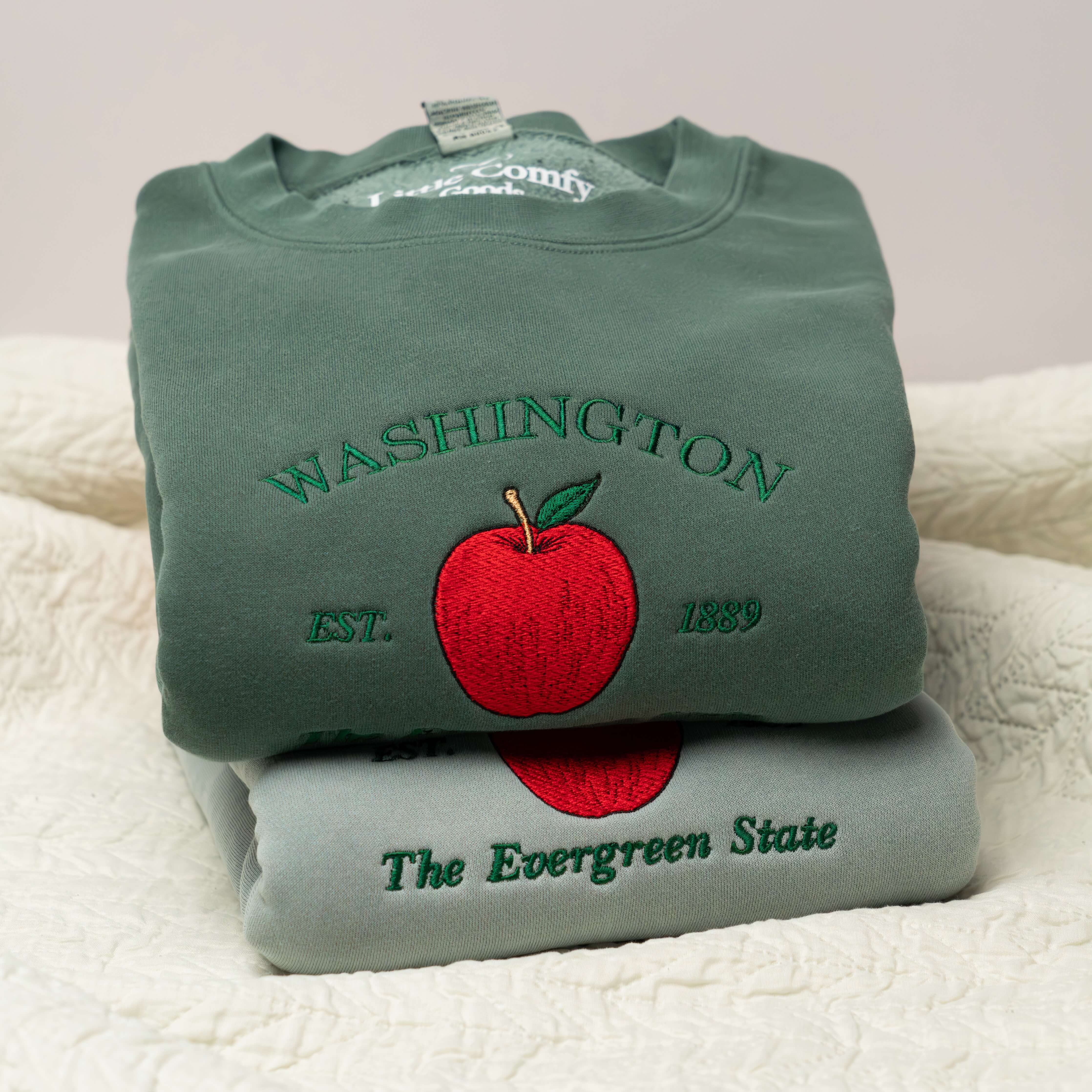 Washington Embroidered Crewneck