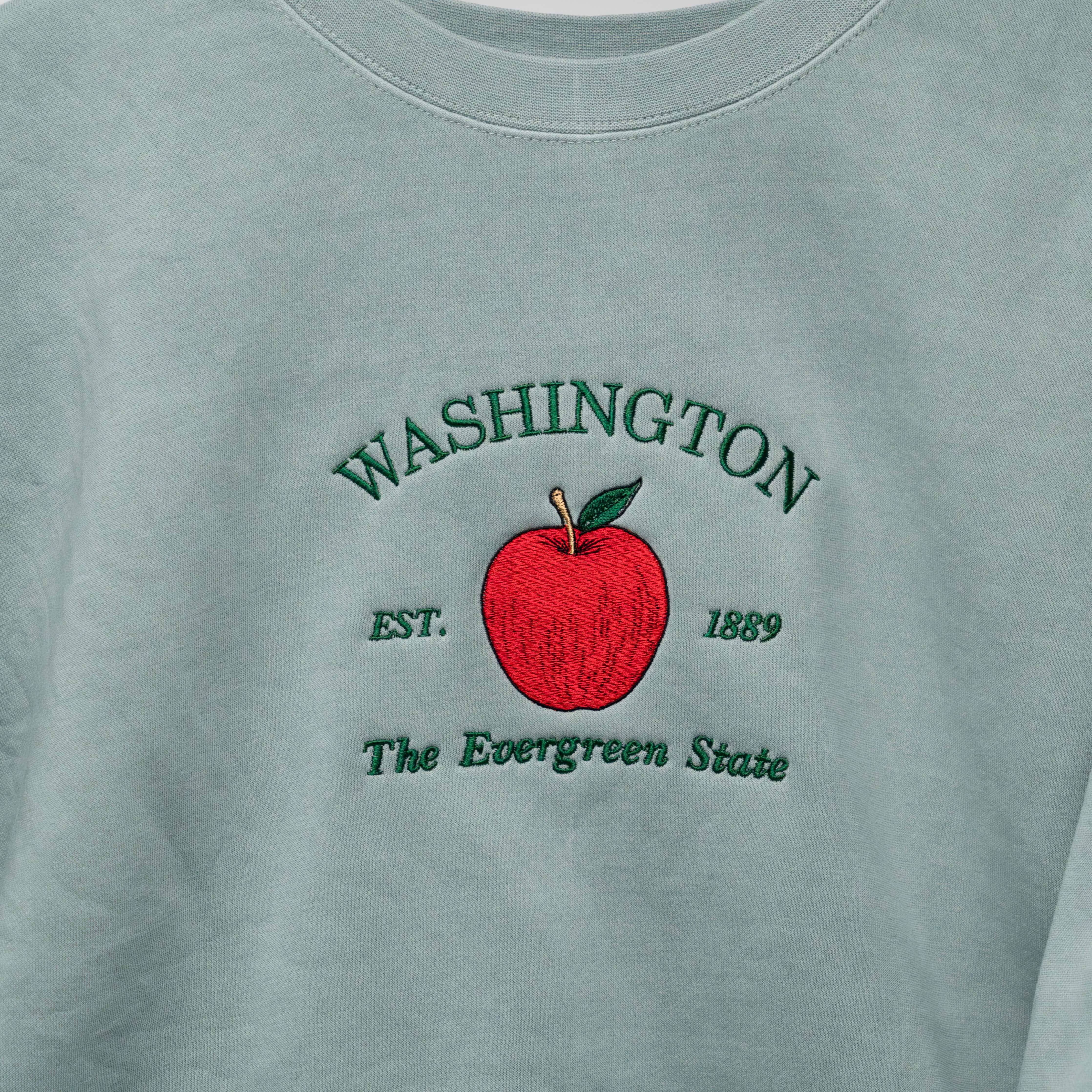 Washington Embroidered Crewneck