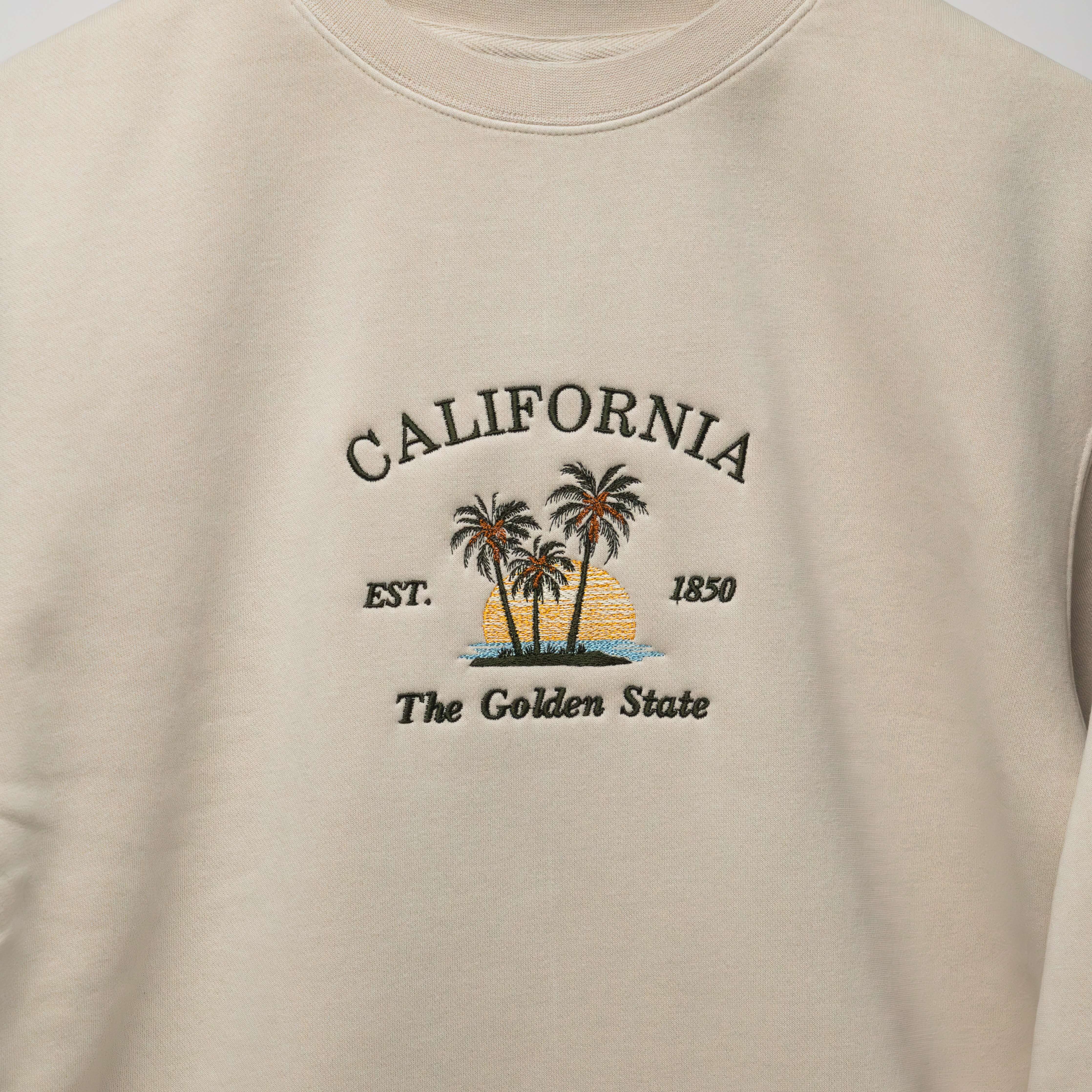 California Embroidered Crewneck