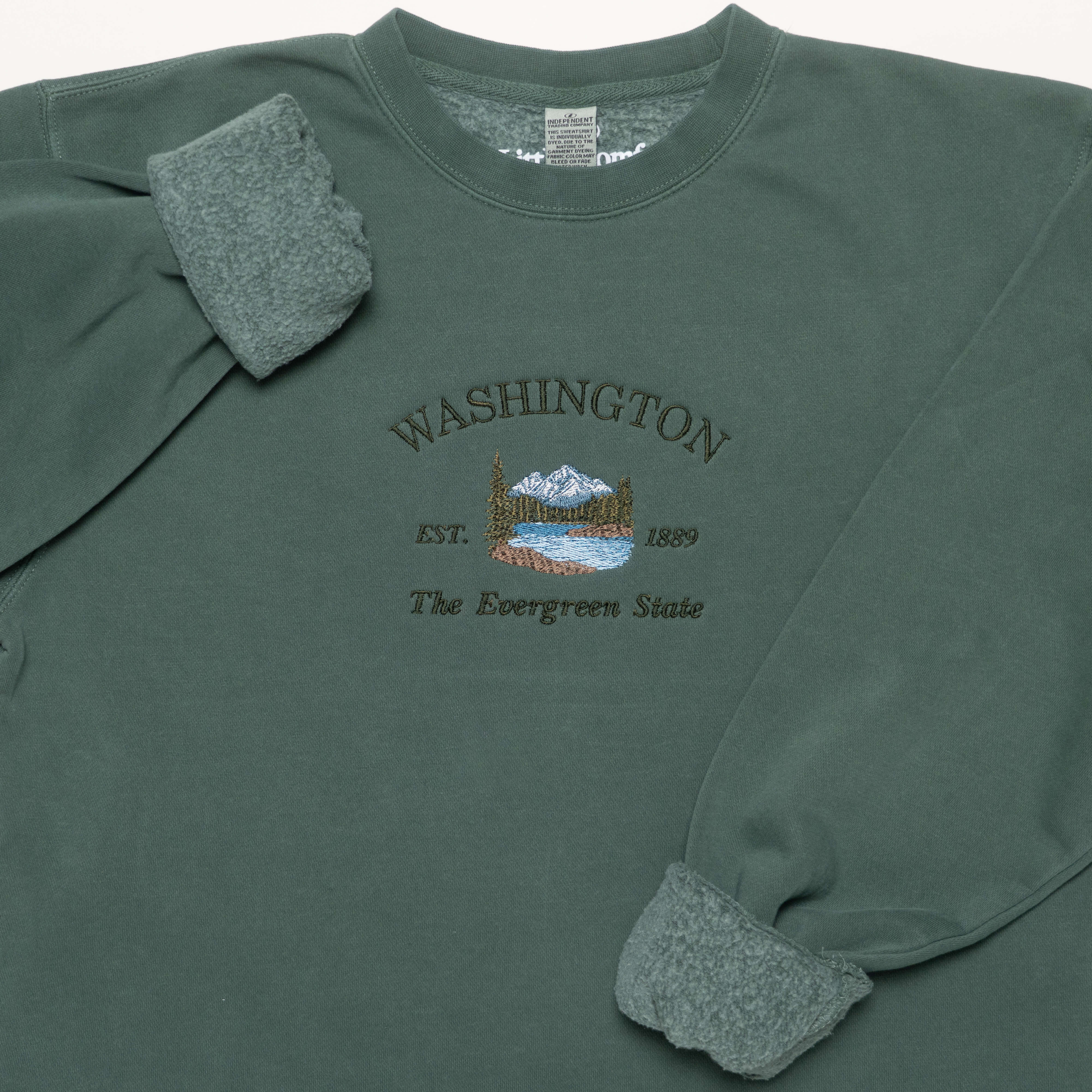 Washington Embroidered Crewneck