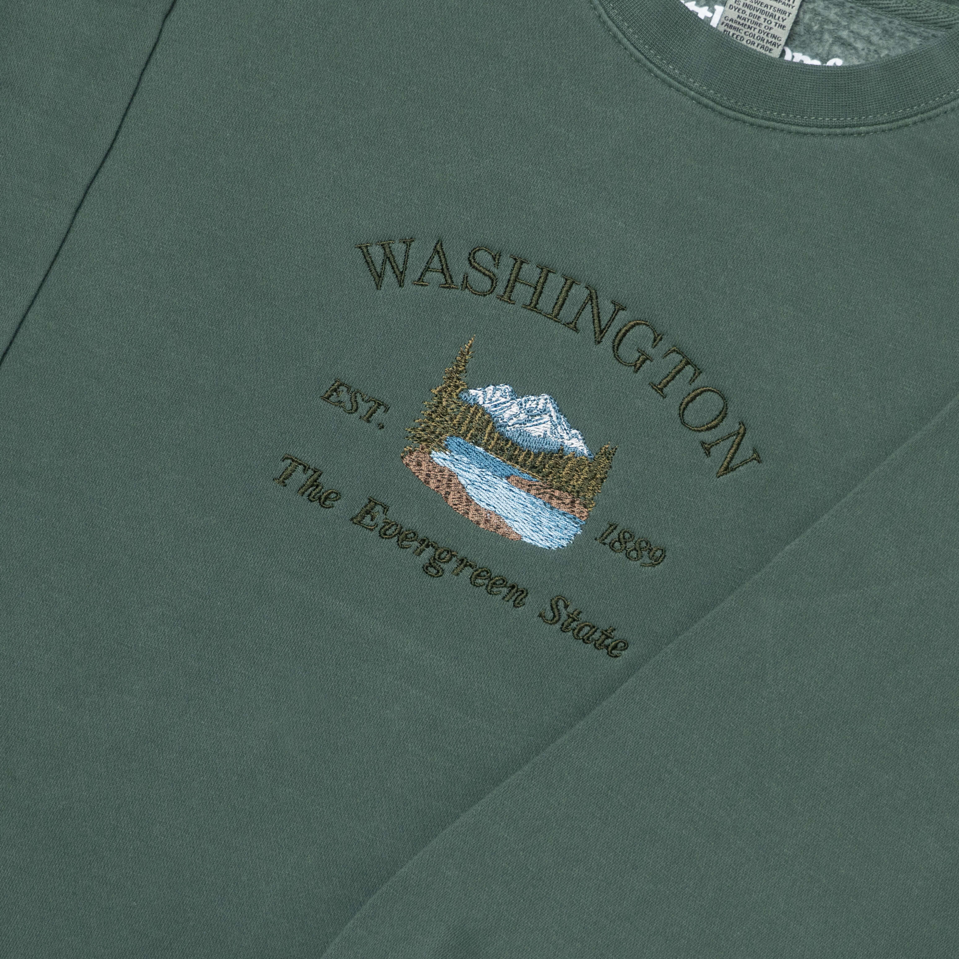 Washington Embroidered Crewneck