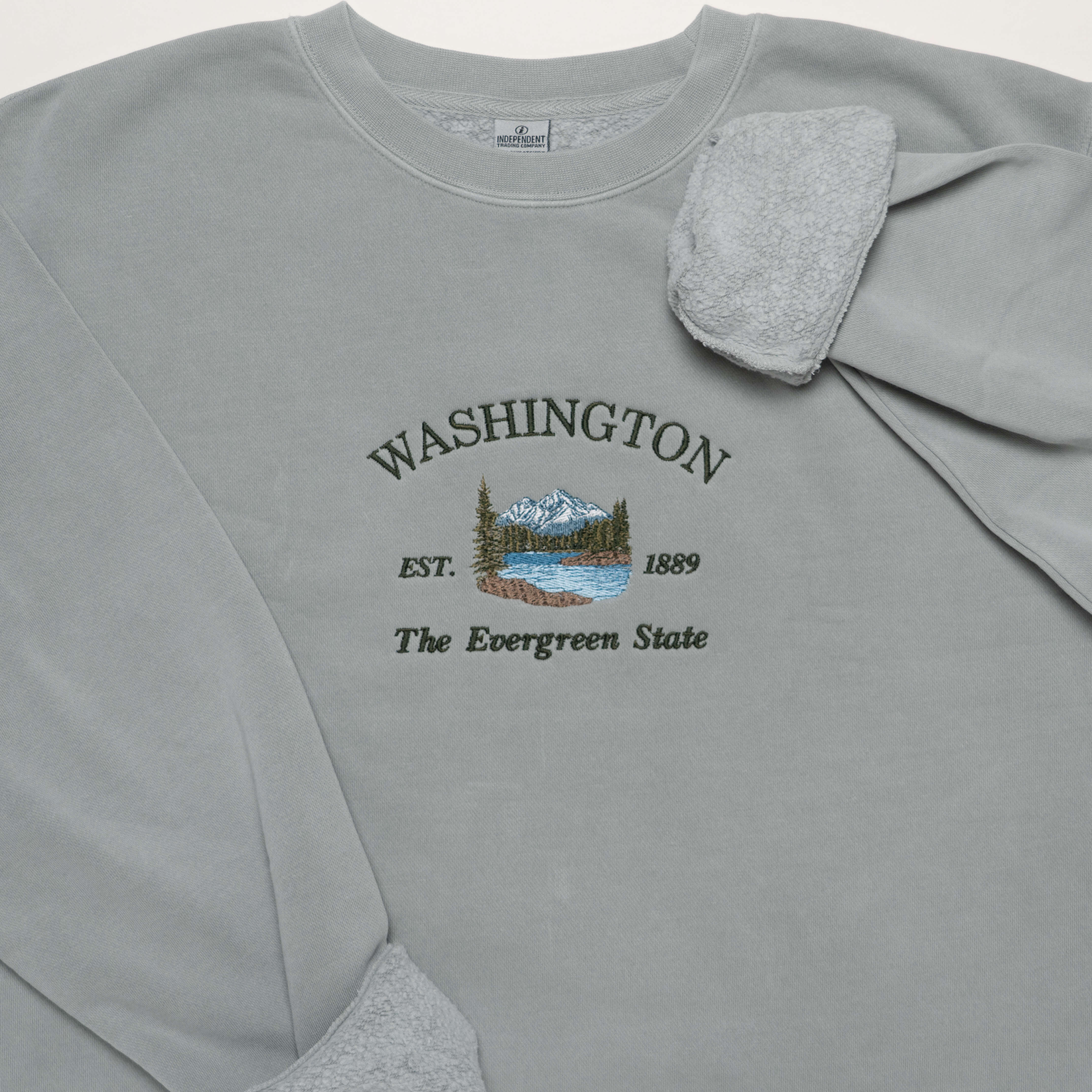 Washington Embroidered Crewneck